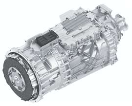 ZF TraXon 2: The TraXon 2 hybrid transmission enables purely electric driving functions for both fully hybrid and plug-in hybrid commercial vehicles. (Photo: ZF)