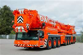 Davies Crane Hire's new Liebherr LTM 1650-8.1