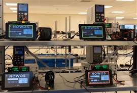 Photo showing battery analysis work being undertaken by Nowos in the netherlands. (Photo: Nowos)