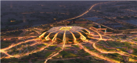 Digital render of the planned King Salman stadium in Riyadh, Saudi Arabia 