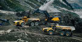 Volvo CE machines work the Kühtai 2 site (Image: Volvo CE)