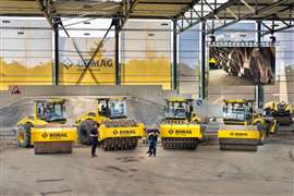 The company was showing its entire portfolio of equipment. Photo: Bomag