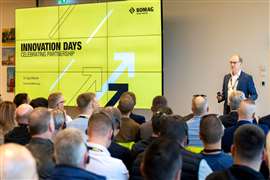 Dr Ingo Ettischer speaking at Bomag Innovation Days. Photo: Bomag