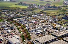 Aerial view of Bauma 2022 (Image courtesy of Messe München)