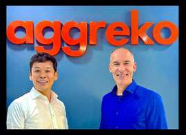 Shinaki Kato and Johan de Villiers, President of Africa, Middle East Asia, and the Pacific at Aggreko Dubai's office