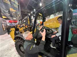 Caterpillar TH1255 at World of Concrete (Image: Mitchell Keller)