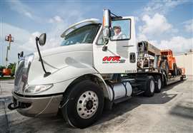 Photo of a deliver truck in the livery of High Reach 2, a Florida-based rental company. (Image: High Reach 2 website)