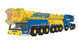 How Havator’s new Liebherr LTM 1750-9.1 will look in its blue and yellow livery