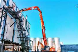 When to use a high reach demolition excavator