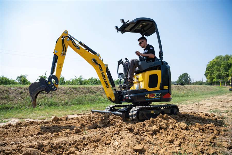 First New Holland Electric Mini Excavator On Display - International ...